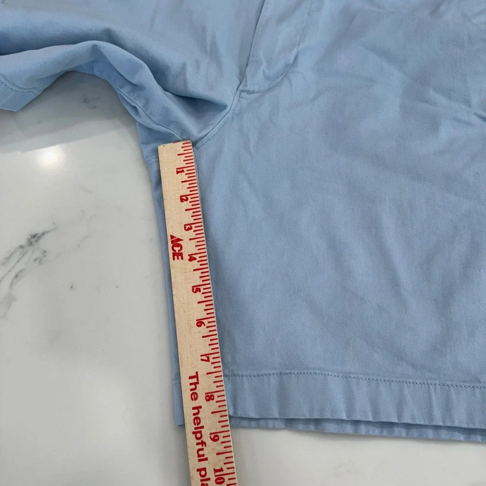 J.Crew Oxford Shorts Mens 33 Light Blue Summer Classic Fit‎ Casual Preppy